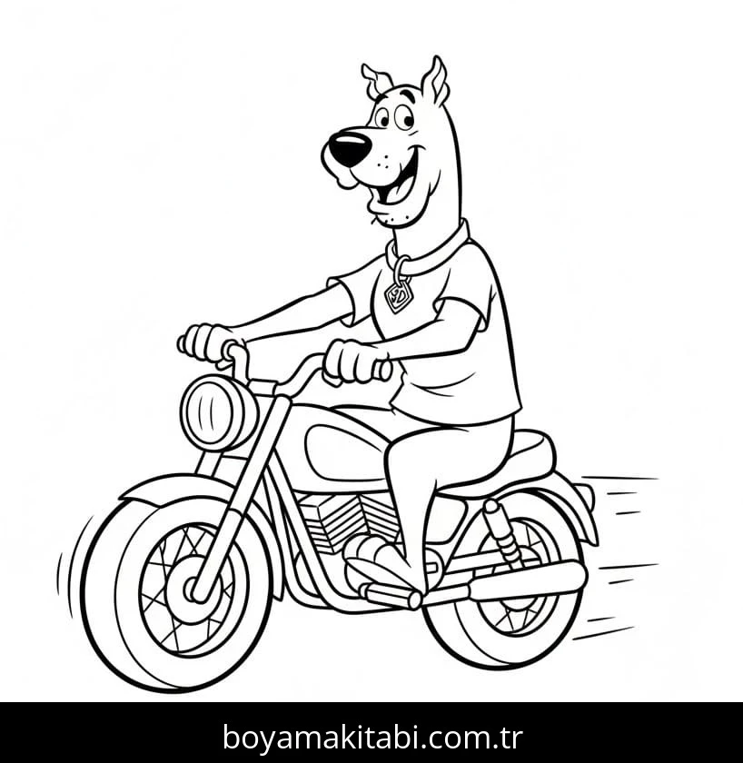 Scooby Doo boyama sayfası – okul öncesi, evde etkinlik