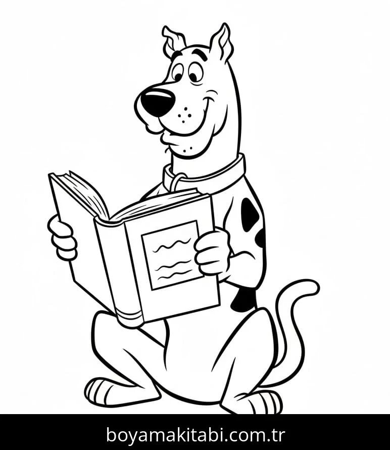 Scooby Doo boyama sayfası – eğitici aktivite, yaratıcılık