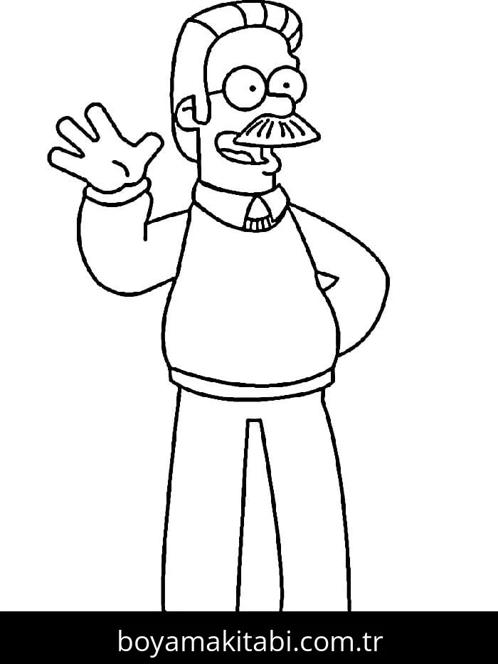 Simpsonlar boyama sayfası – boyama etkinliği, çocuk aktivitesi