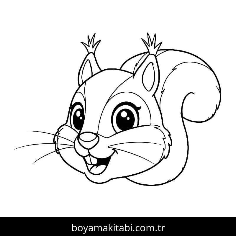 Sincap boyama sayfası – eğlenceli etkinlik, el becerilerini geliştirir