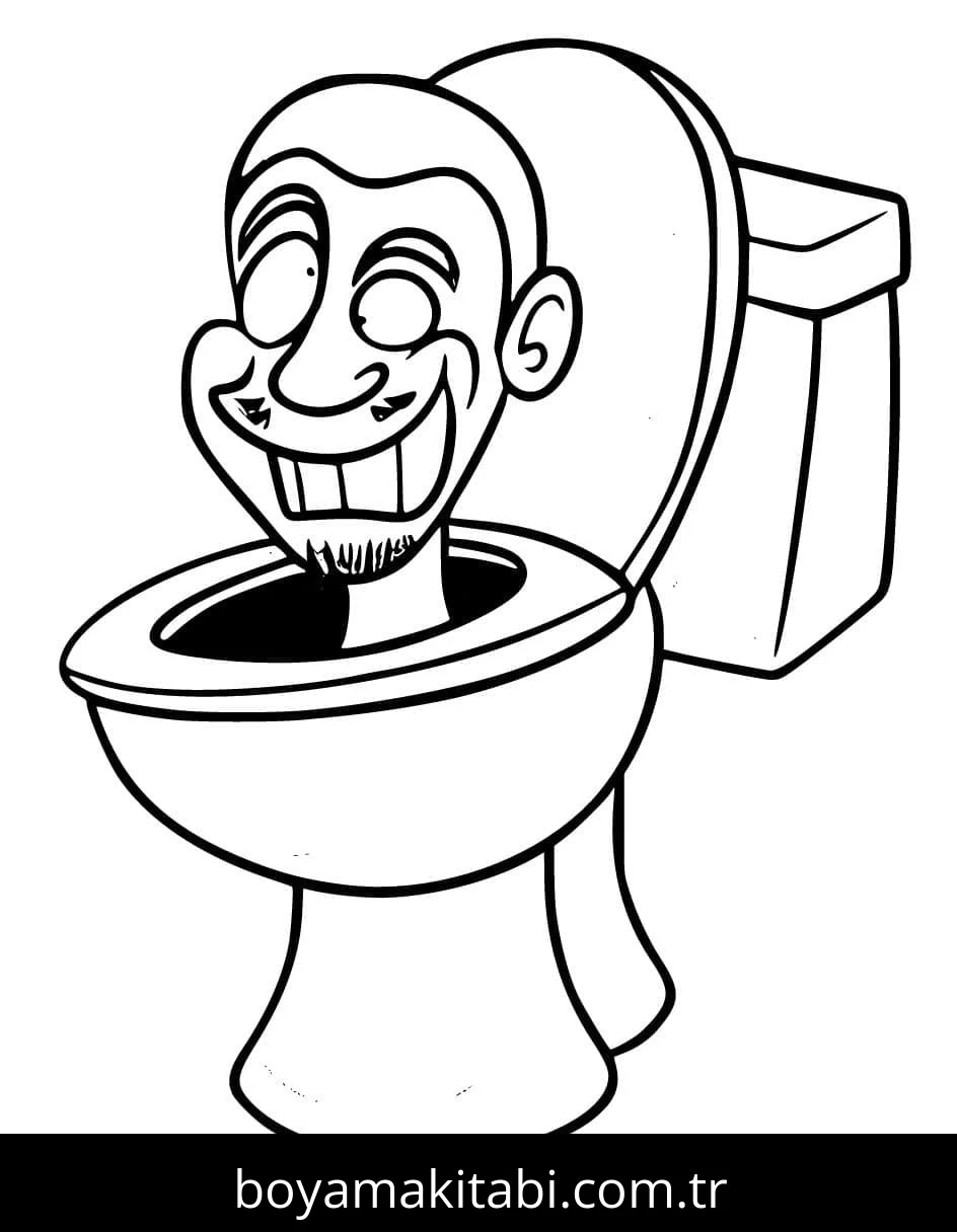 Skibidi Toilet boyama sayfası – evde etkinlik, ücretsiz yazdır