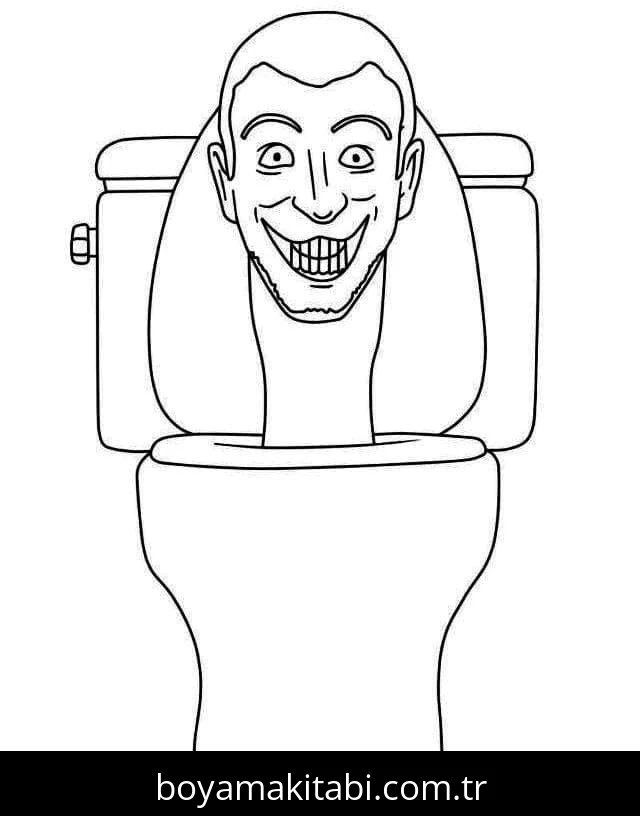Skibidi Toilet boyama sayfası – evde etkinlik, ücretsiz yazdır