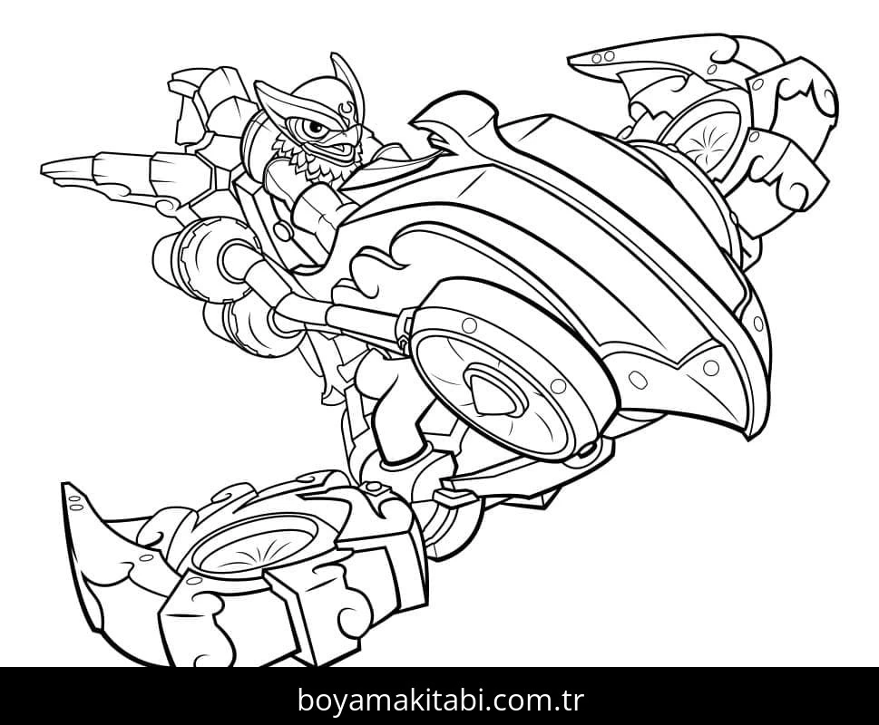 Skylanders boyama sayfası – eğitici aktivite, yaratıcılık