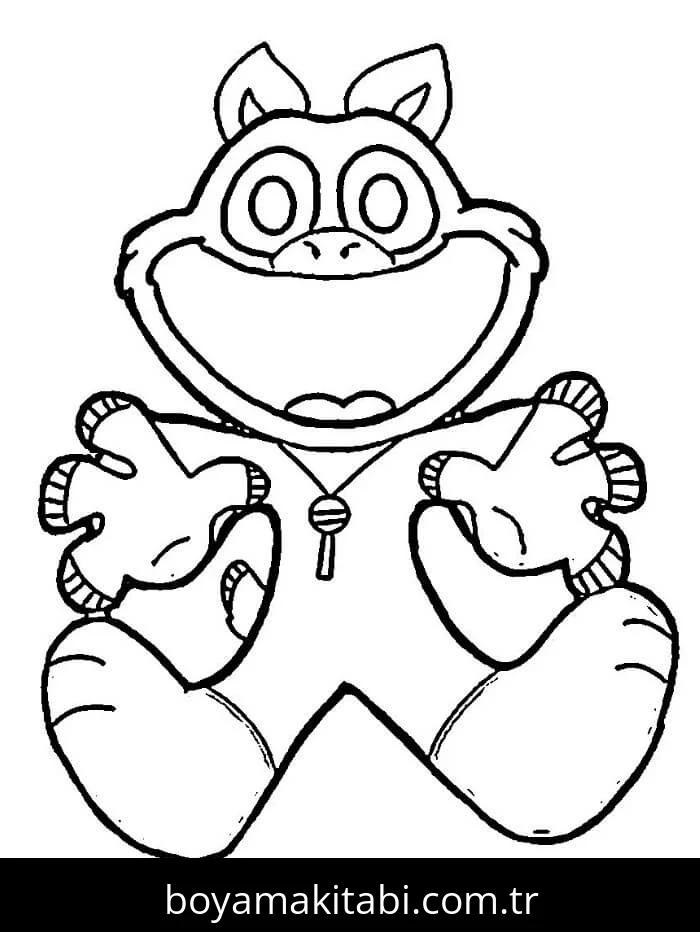 Smiling Critters boyama sayfası – eğitici aktivite, yaratıcılık