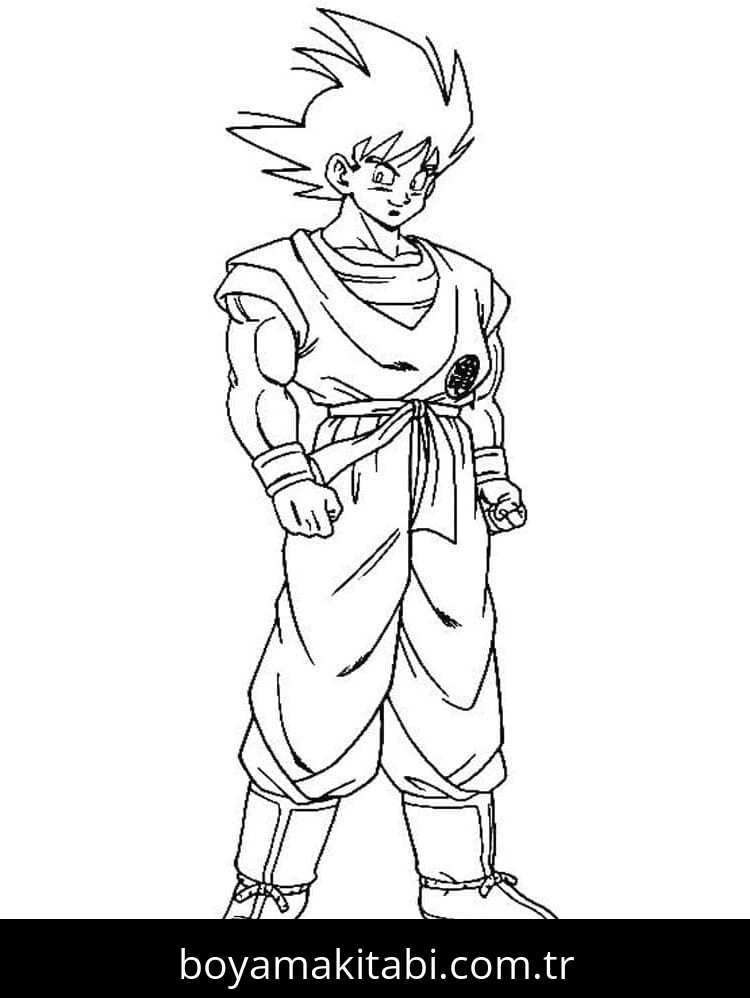 Son Goku boyama sayfası – ücretsiz yazdır, boyama etkinliği
