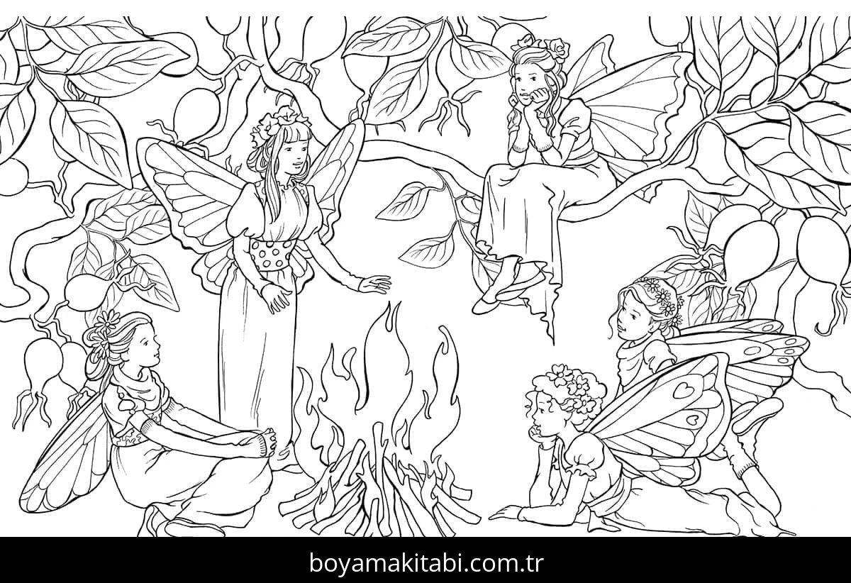Sonbahar boyama sayfası – eğlenceli etkinlik, el becerilerini geliştirir