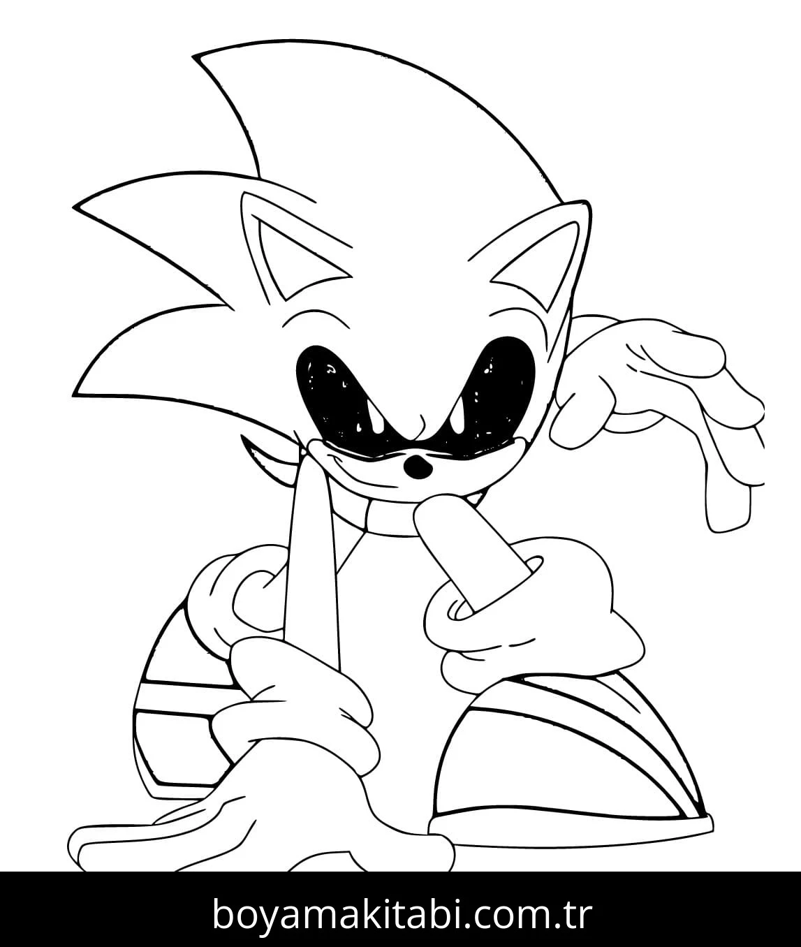Sonic Exe boyama sayfası – ücretsiz yazdır, boyama etkinliği