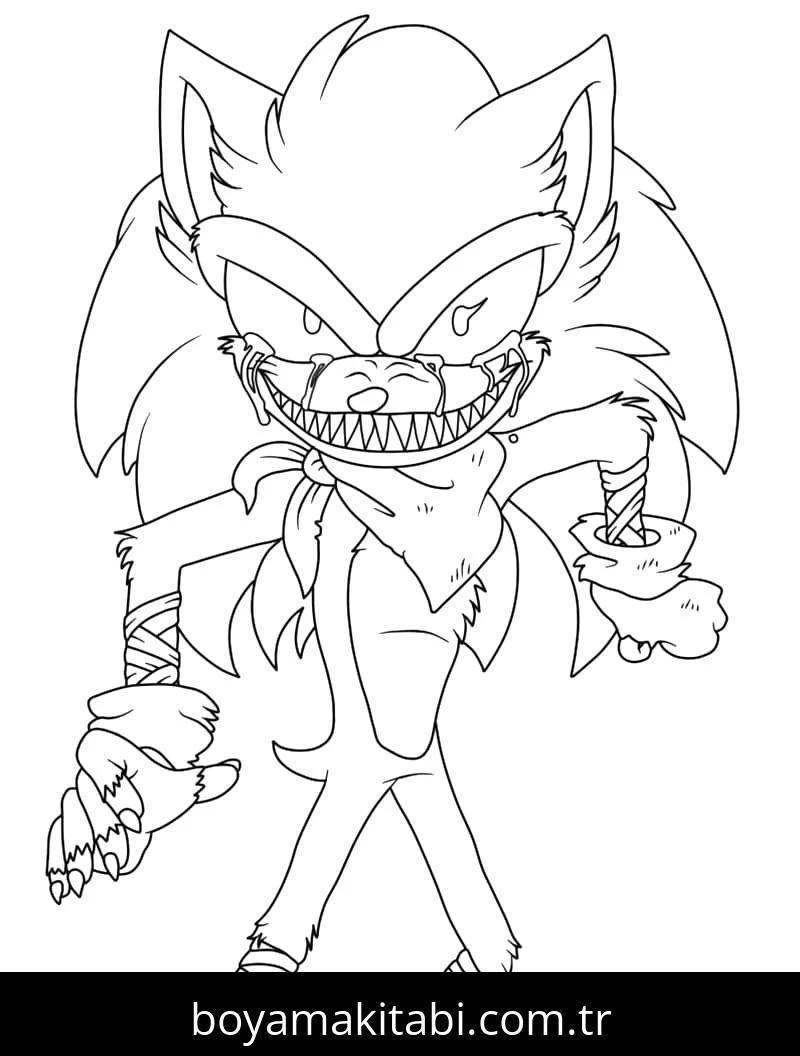 Sonic Exe Boyama