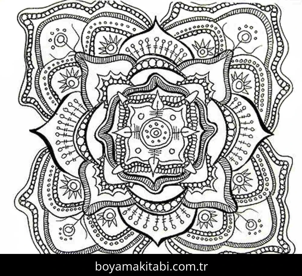Soyut boyama sayfası – sanatsal çalışma, çocuklar için