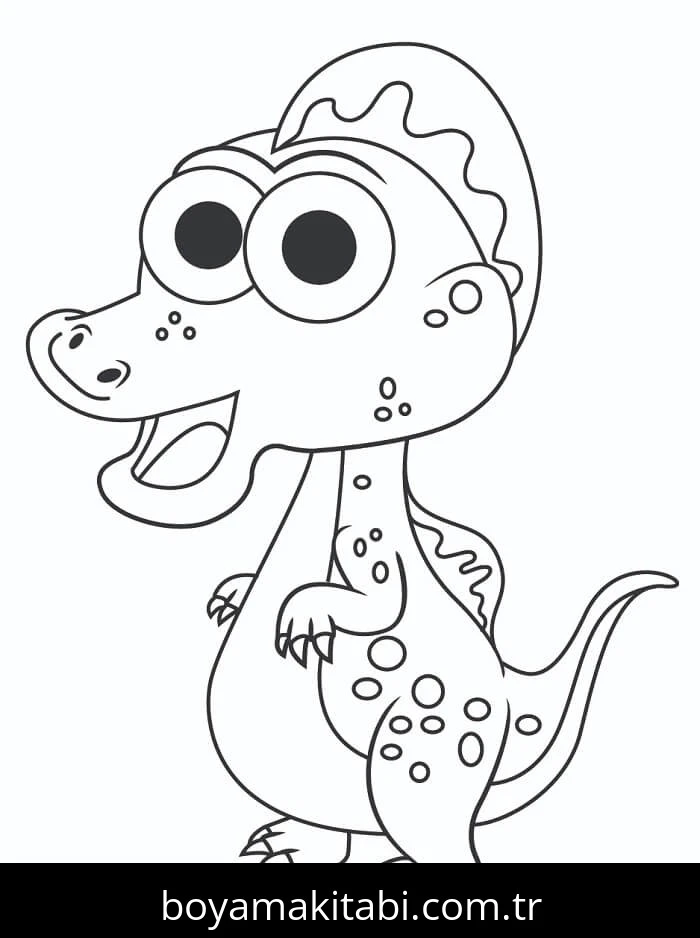Spinosaurus boyama sayfası – evde etkinlik, ücretsiz yazdır
