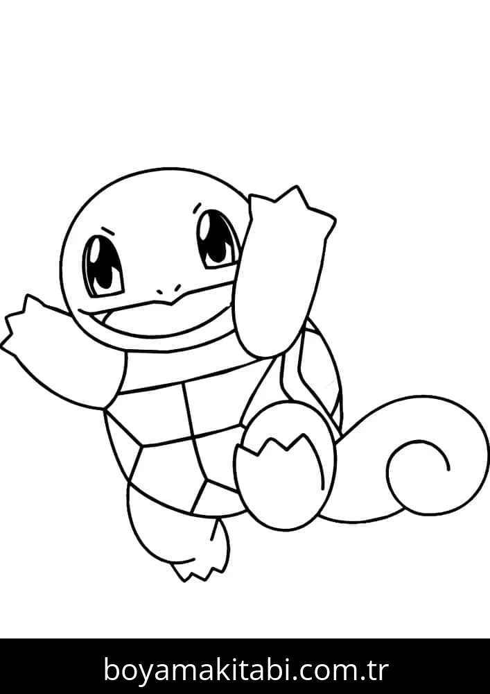Squirtle boyama sayfası – ücretsiz yazdır, boyama etkinliği
