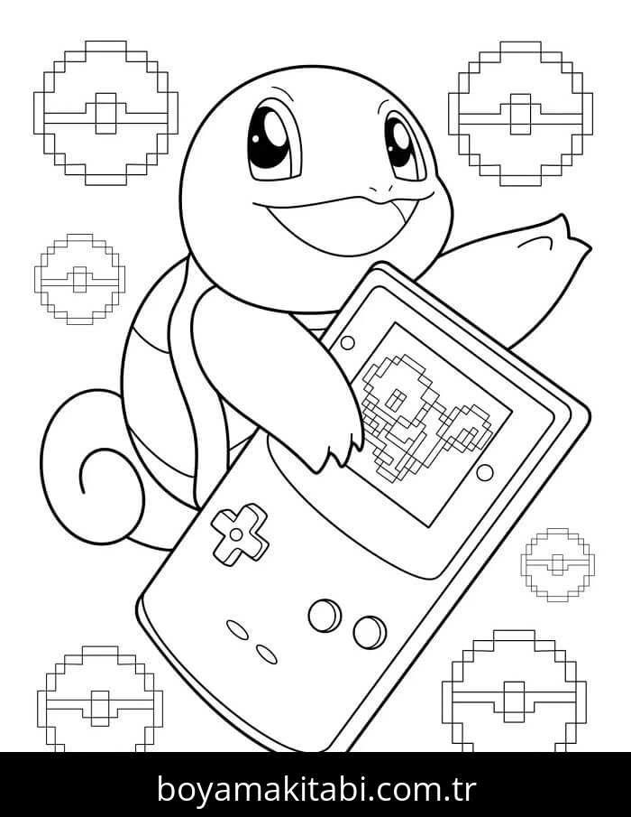 Squirtle boyama sayfası – ücretsiz yazdır, boyama etkinliği
