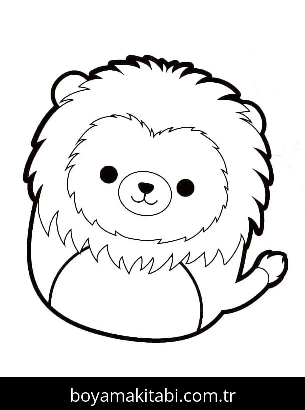 Squishmallow boyama sayfası – eğlenceli etkinlik, el becerilerini geliştirir