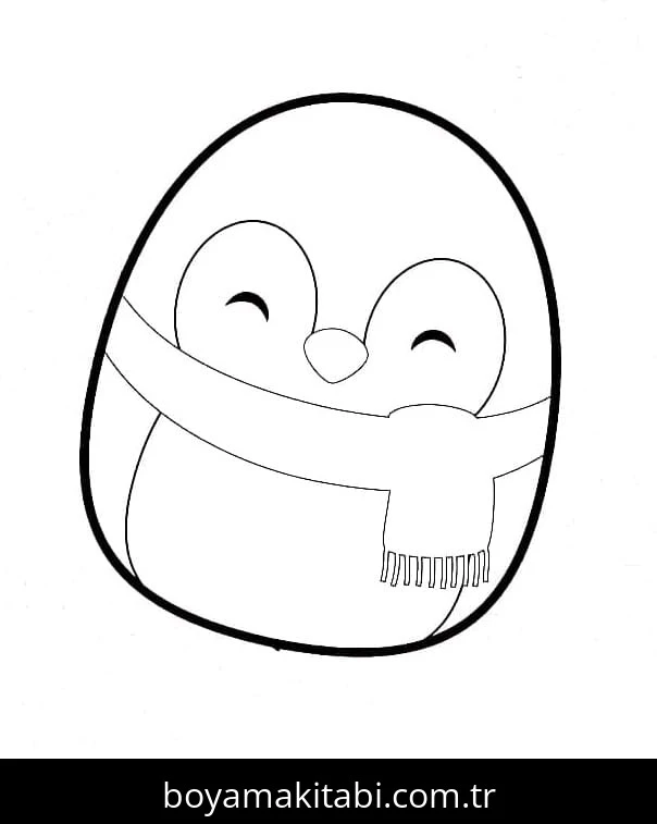 Squishmallow boyama sayfası – eğlenceli etkinlik, el becerilerini geliştirir