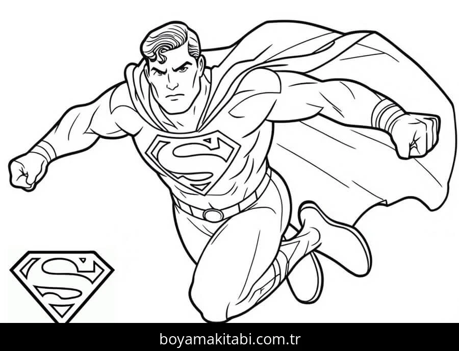 Süpermen Boyama