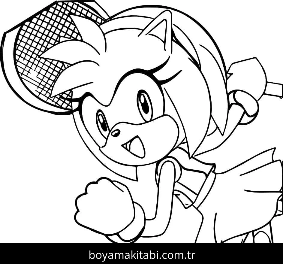 Tenis boyama sayfası – eğlenceli etkinlik, el becerilerini geliştirir