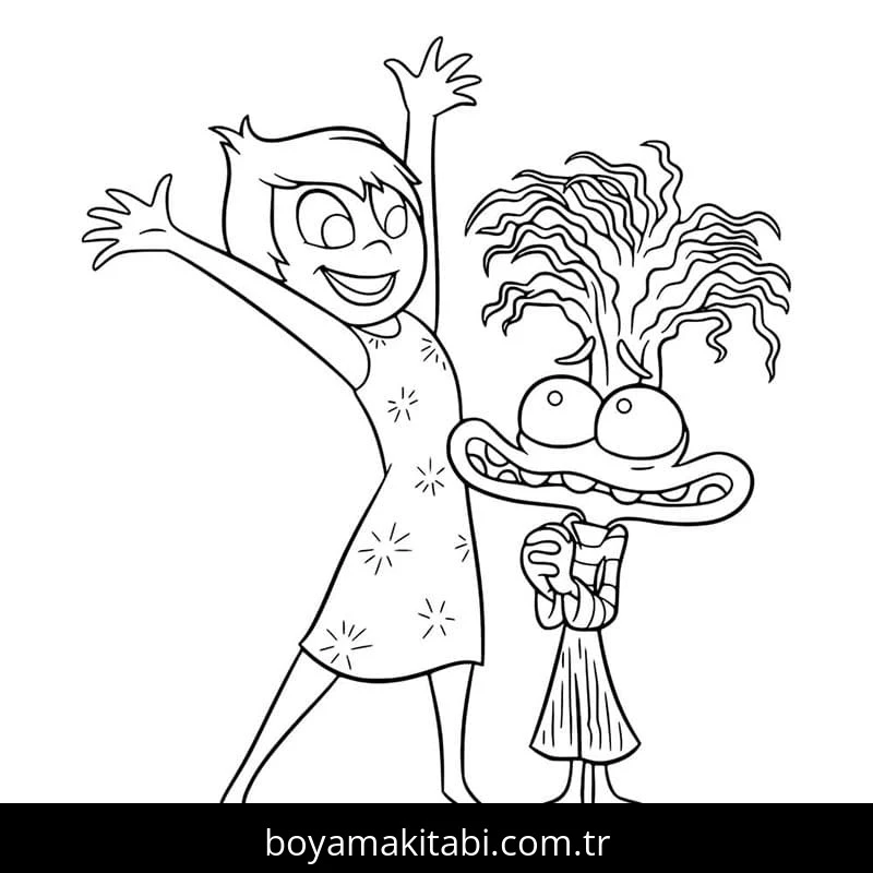 Ters Yüz 2 boyama sayfası – yaratıcılık, eğlenceli etkinlik