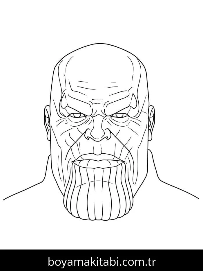 Thanos boyama sayfası #26 – aile ile vakit geçirme, renk bilgisini öğretir