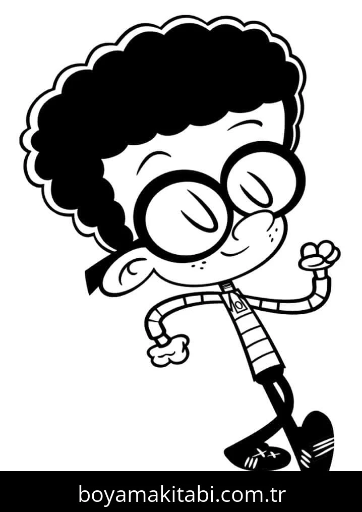 The Loud House boyama sayfası – çocuklar için, çizgi film temalı