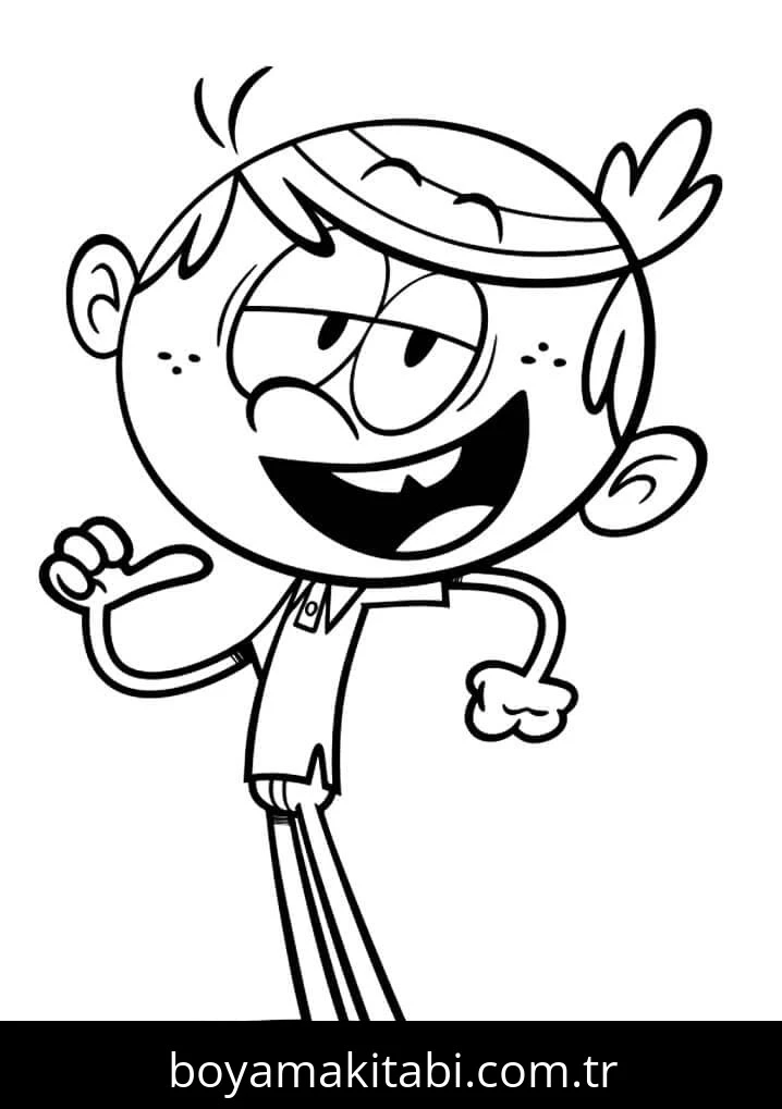 The Loud House boyama sayfası – yaratıcılığı geliştirir, keyifli zaman