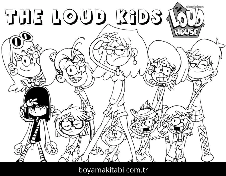 The Loud House boyama sayfası – ücretsiz yazdır, boyama etkinliği