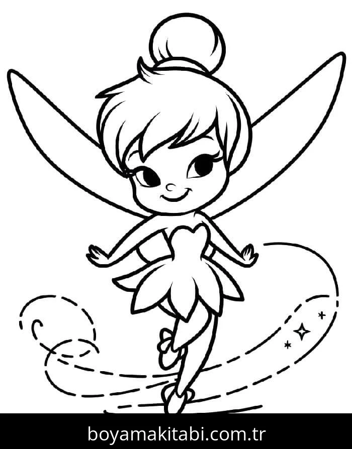 Tinkerbell boyama sayfası – ücretsiz yazdır, boyama etkinliği