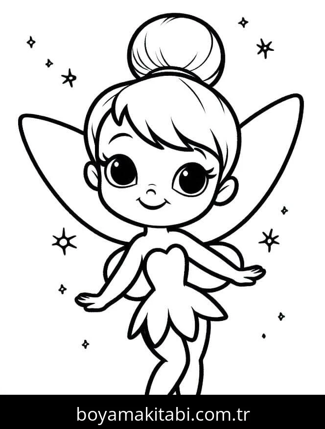 Tinkerbell boyama sayfası – evde etkinlik, ücretsiz yazdır