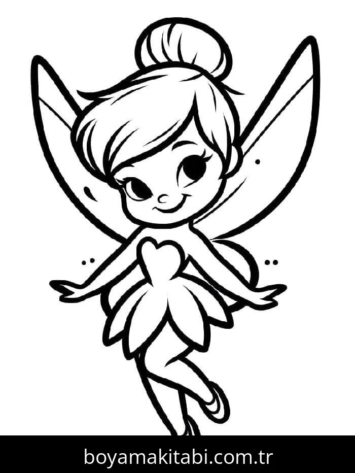 Tinkerbell boyama sayfası – yaratıcılık, eğlenceli etkinlik