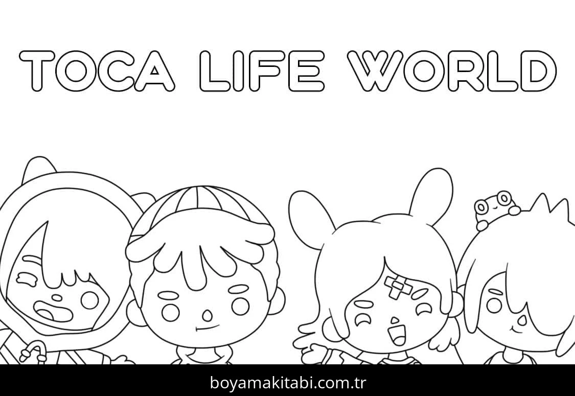 Toca Boca boyama sayfası – el becerilerini geliştirir, boyama çalışması