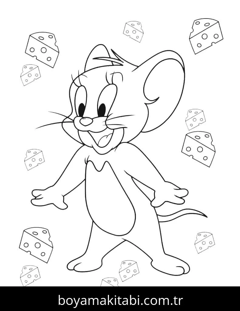 Tom Ve Jerry boyama sayfası #60 – hayal gücünü besler, tamamen ücretsiz