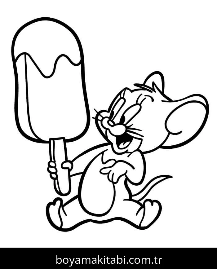 Tom Ve Jerry boyama sayfası #77 – yaratıcılığı geliştirir, keyifli zaman