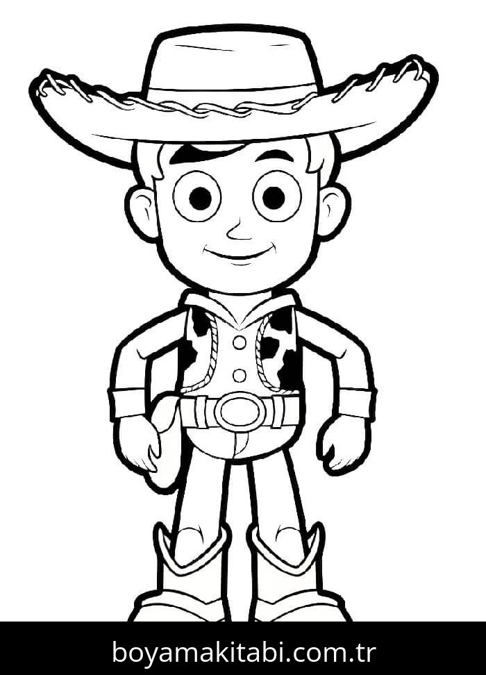 Toy Story boyama sayfası – kolay boyama, eğitici aktivite