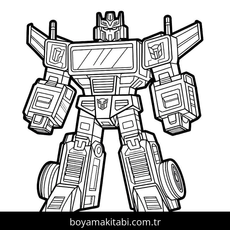 Transformers boyama sayfası #79 – keyifli zaman, renkli çizimler