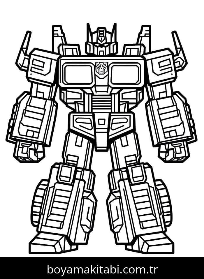 Transformers boyama sayfası #92 – sınıf etkinliği, kolay indirilebilir