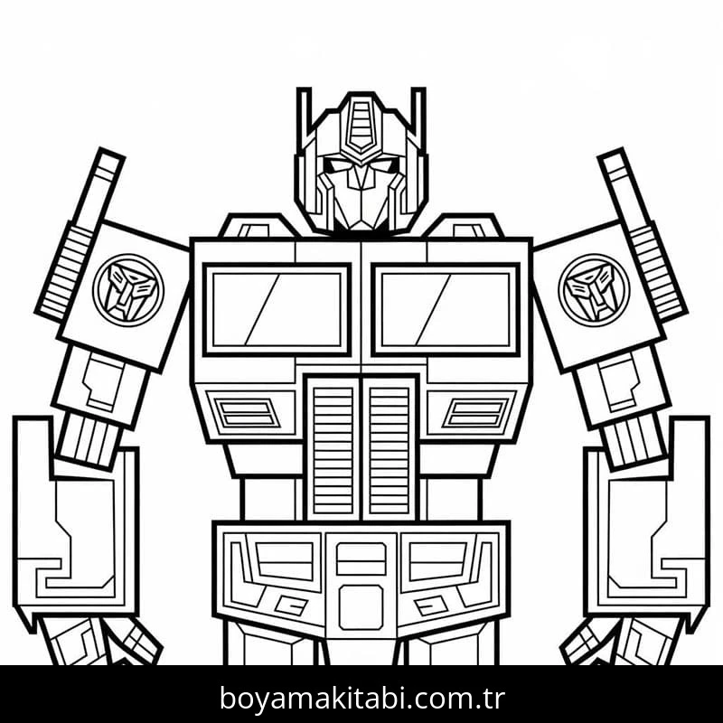 Transformers boyama sayfası #104 – yaratıcı sanat çalışması, eğlenceli etkinlik