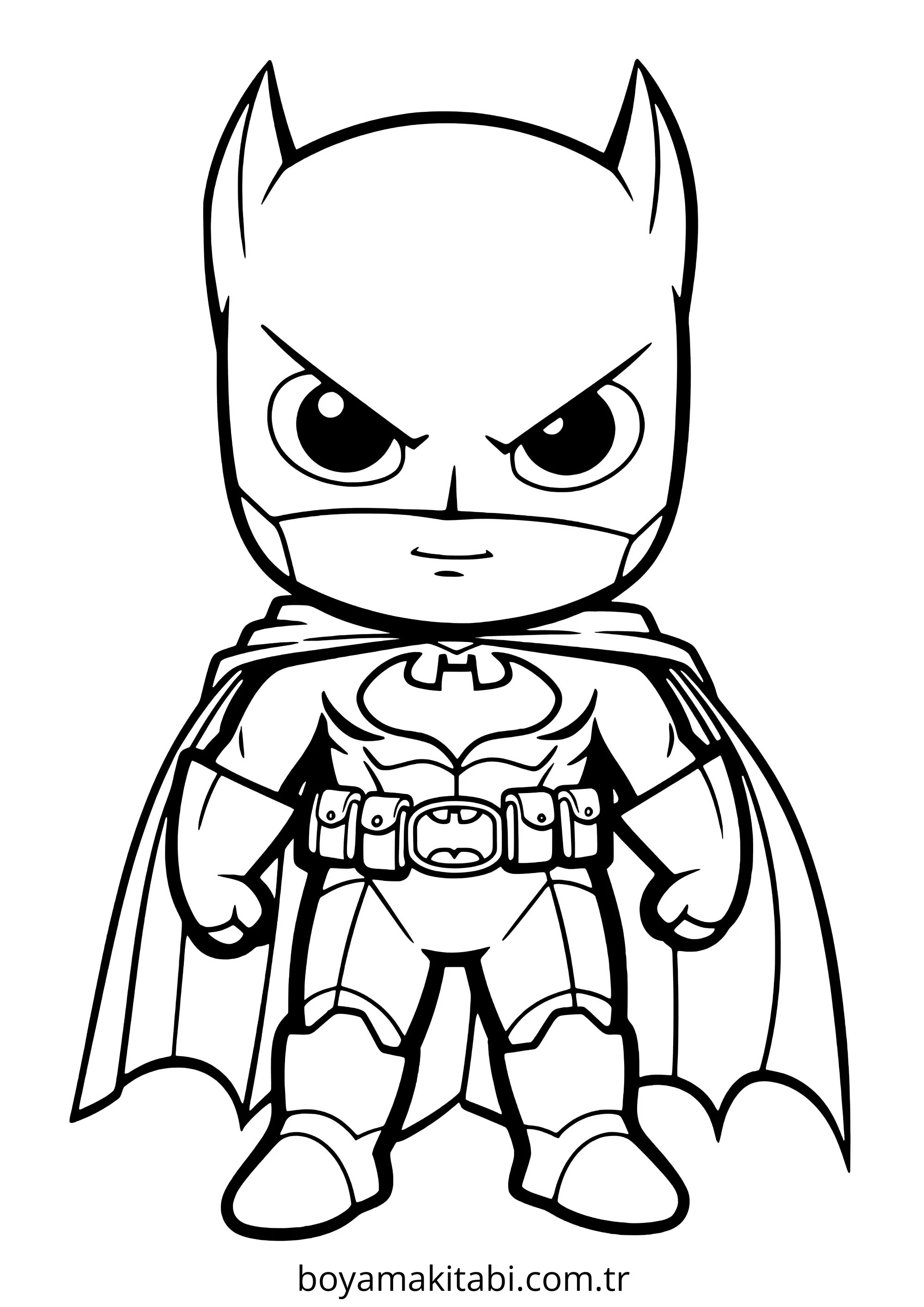 Batman boyama sayfası – evde etkinlik, ücretsiz yazdır