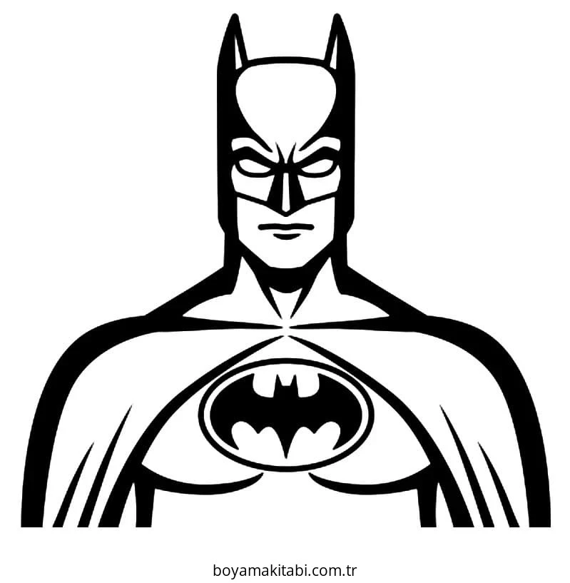 Batman boyama sayfası – çocuk aktivitesi, PDF indir