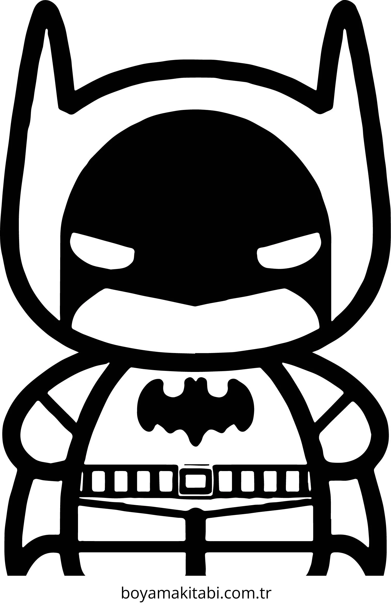 Batman boyama sayfası – boyama çalışması, yaratıcılığı geliştirir