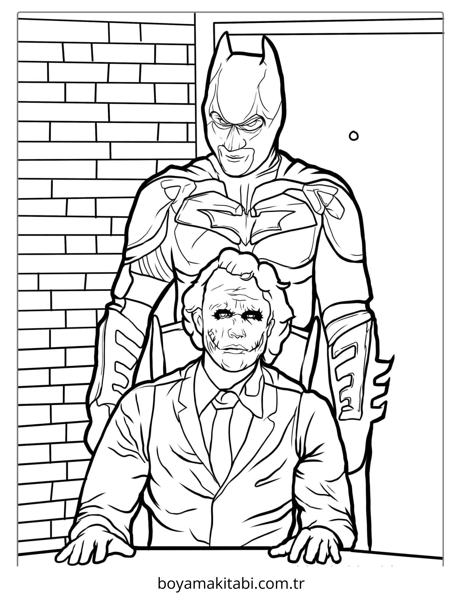 Batman boyama sayfası – eğitici aktivite, yaratıcılık