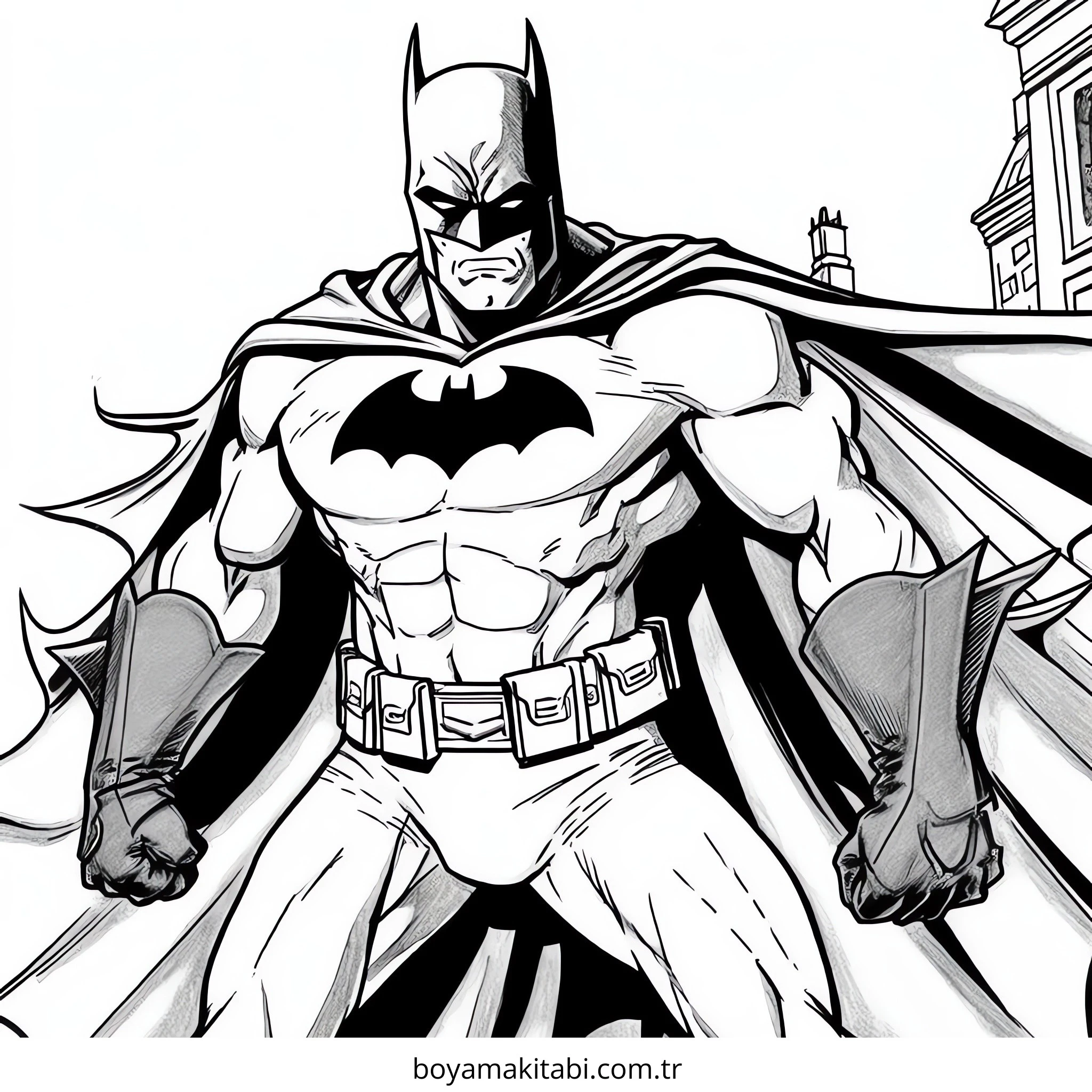 Batman boyama sayfası – ücretsiz yazdır, boyama etkinliği