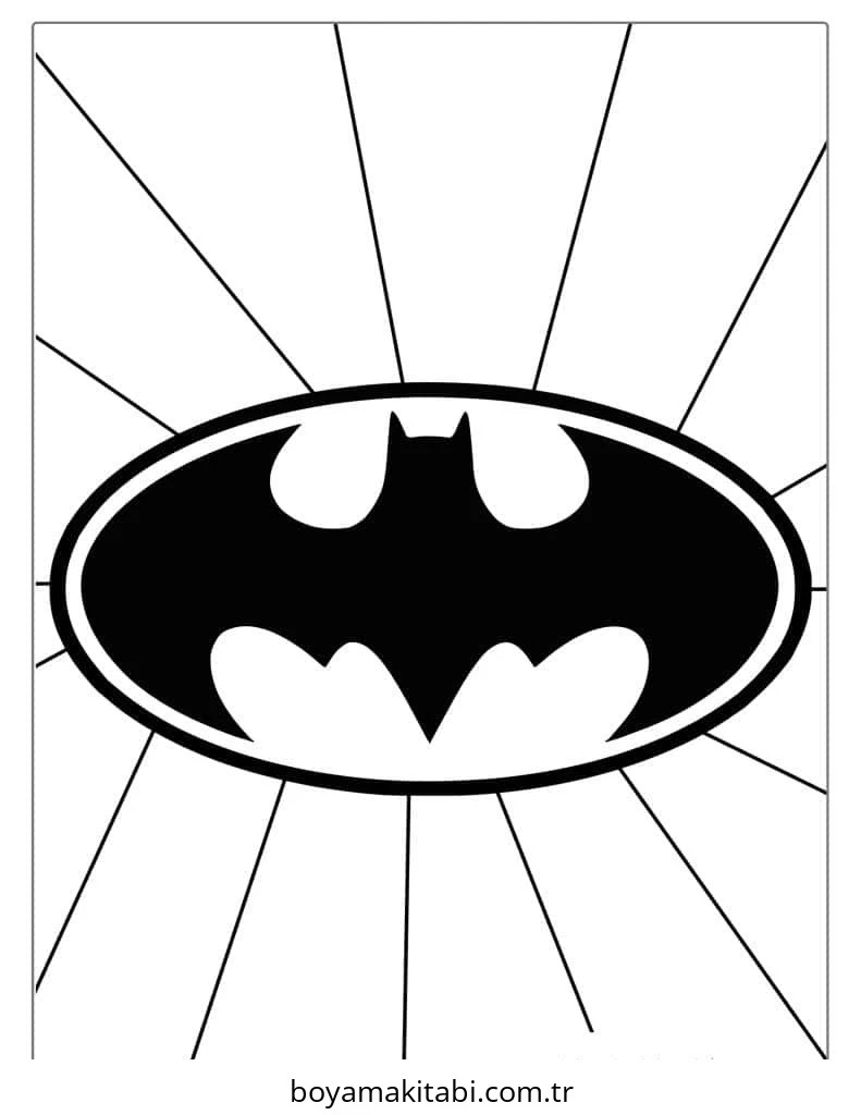 Batman boyama sayfası – çocuklar için, çizgi film temalı