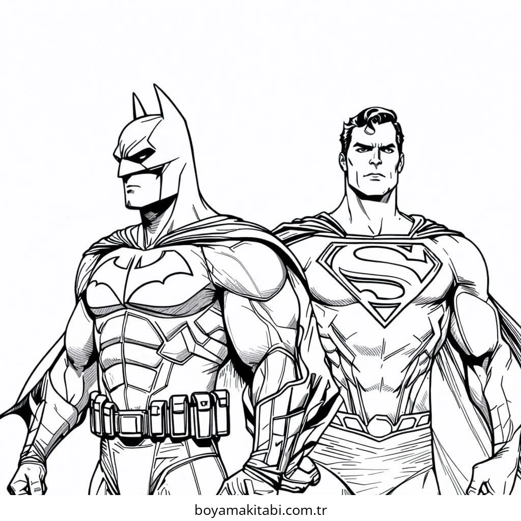 Batman boyama sayfası – yaratıcılığı geliştirir, keyifli zaman