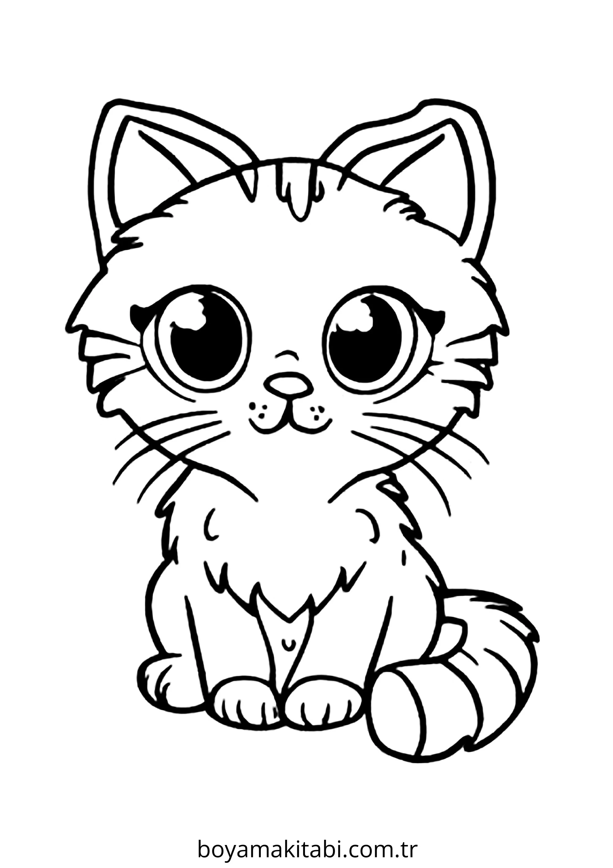 Kedi boyama sayfası #571 – boyama çalışması, sınıf etkinliği
