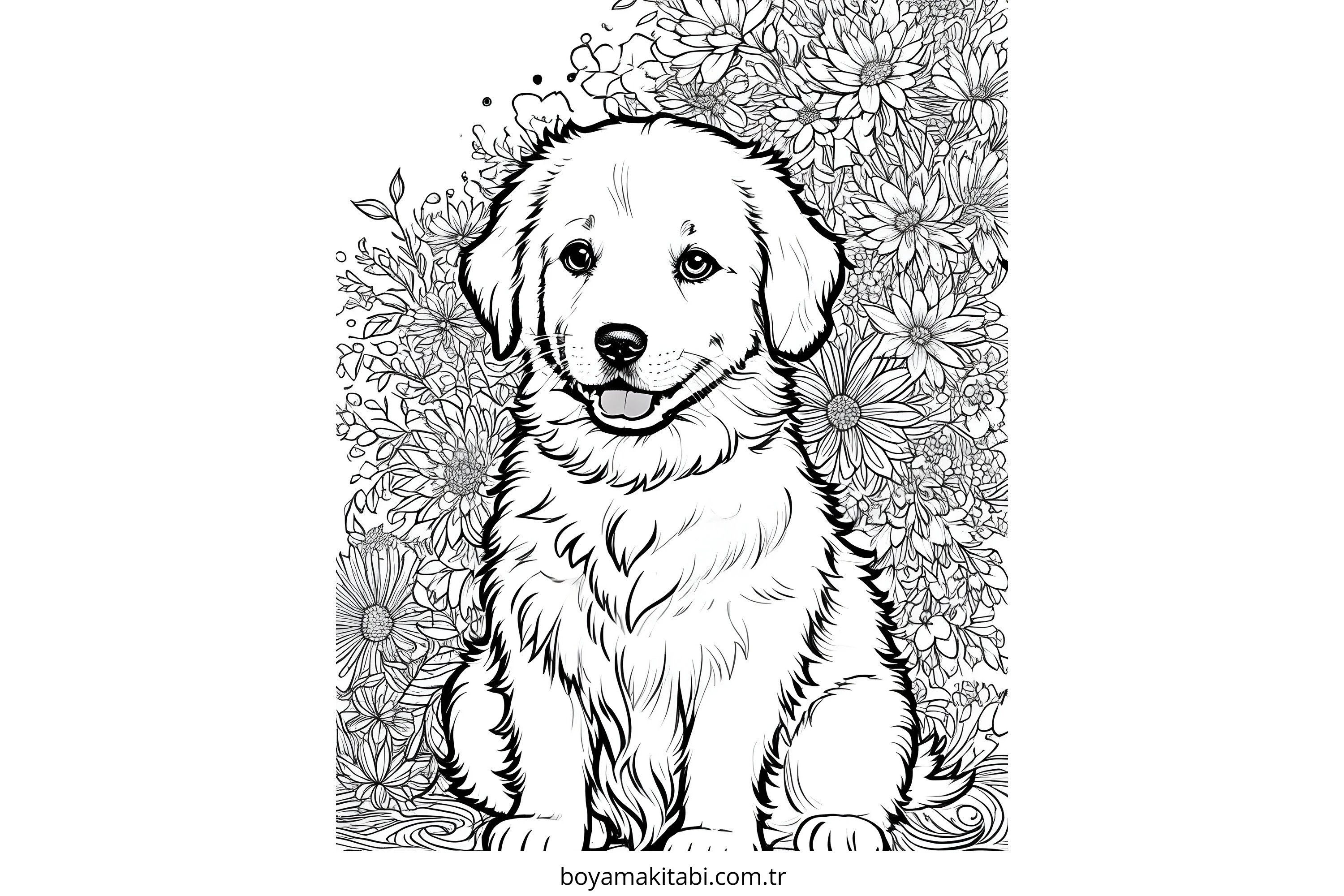 Köpek boyama sayfası #771 – yaratıcılık, doğum günü partisi aktivitesi