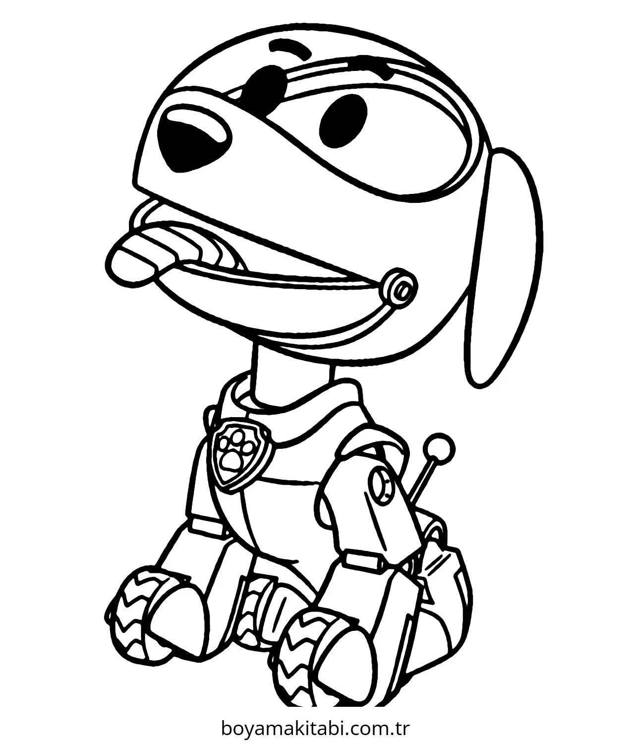 Köpek boyama sayfası #781 – motor becerileri destekler, mürekkep tasarrufu sağlar