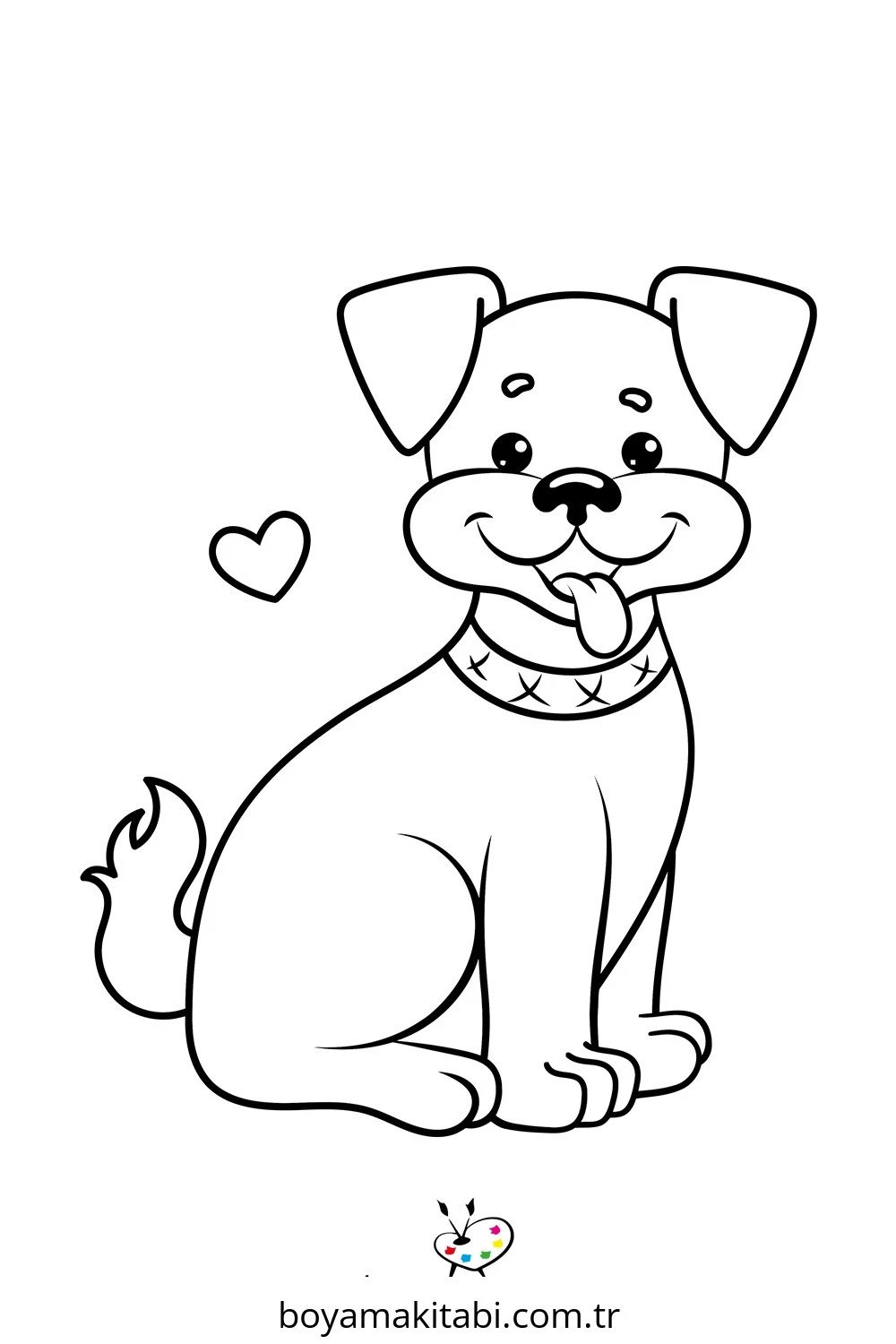 Köpek boyama sayfası #786 – kolay indirilebilir, eğlenceli öğrenme deneyimi