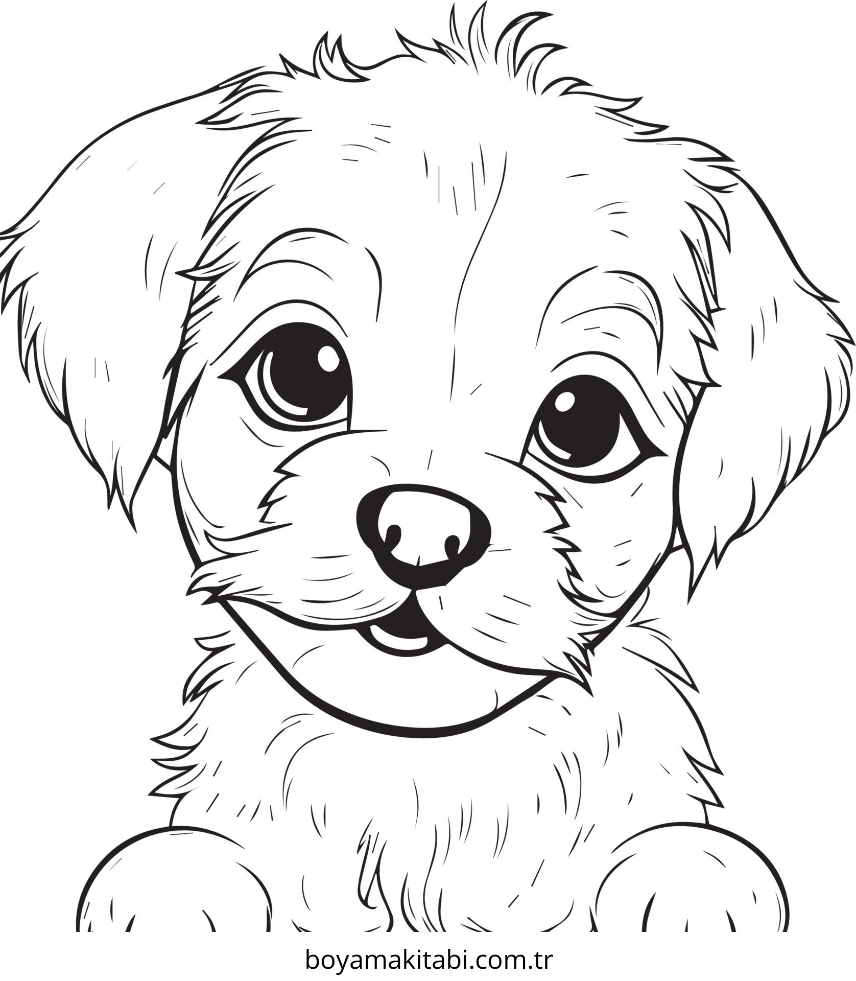 Köpek boyama sayfası #798 – eğlenceli etkinlik, el becerilerini geliştirir
