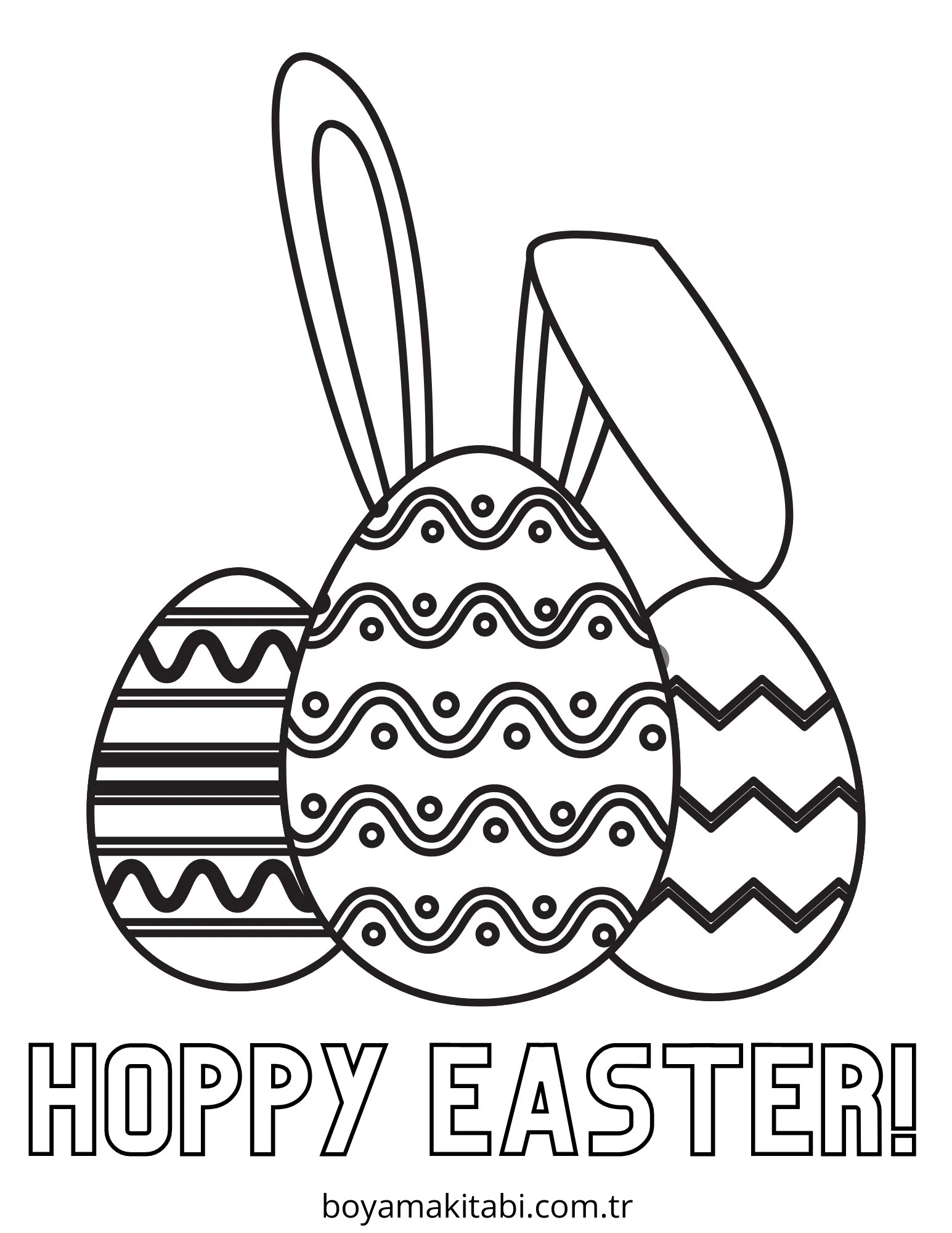 Easter boyama sayfası – eğitici aktivite, yaratıcılık