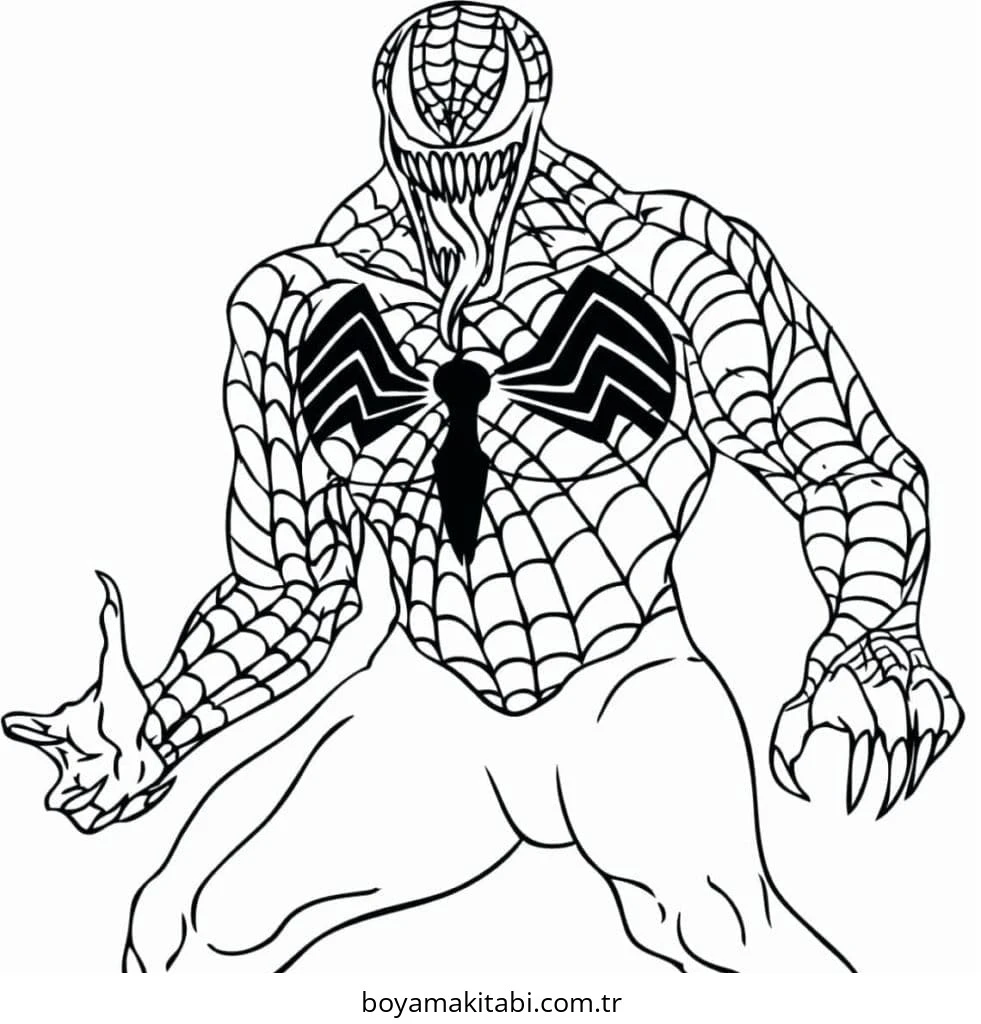 Venom boyama sayfası #38 – boyama çalışması, sınıf etkinliği