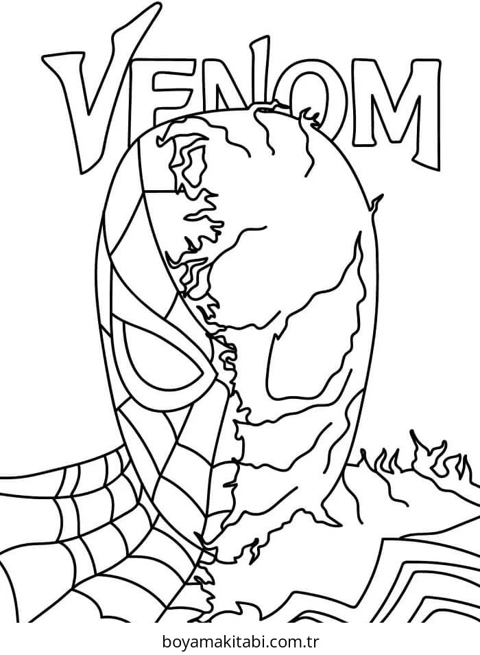 Venom boyama sayfası #45 – sınıf etkinliği, kolay indirilebilir